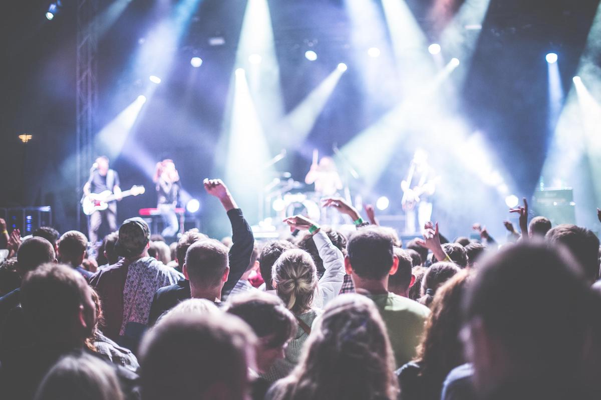People at a concert.