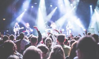 People at a concert.